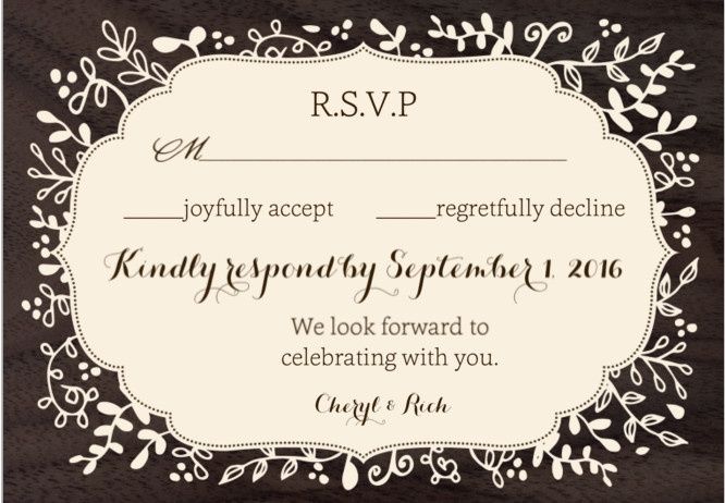 Ordering invitations
