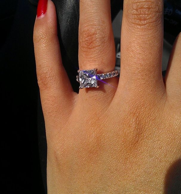 I'd love to see everyone's engagment rings.