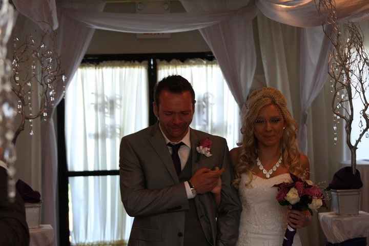 Giving the bride away