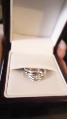 What makes a girl smile again? Dress and Rings:)