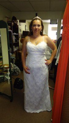 Picked up my dress and BM's dress from alterations. *pics*