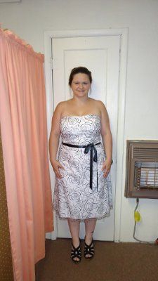 Picked up my dress and BM's dress from alterations. *pics*