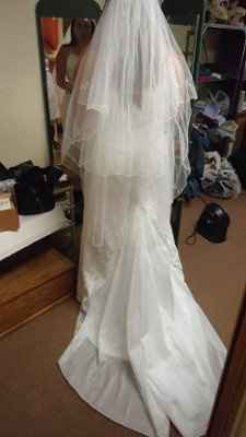 Picked up my dress and BM's dress from alterations. *pics*