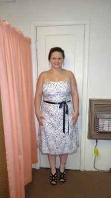 Picked up my dress and BM's dress from alterations. *pics*