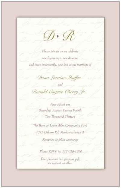 Invitation Wording- How Did You Do It?