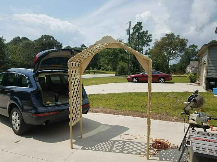 Wire, Wood, or Custom-made Archway Entrance?