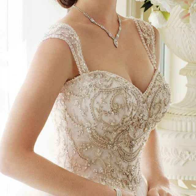 Adding straps to a wedding dress