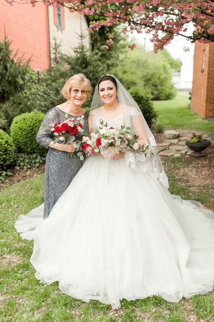 My one bridesmaid was my 84 year old godmother.. I loved having her stand with me. She means the wor