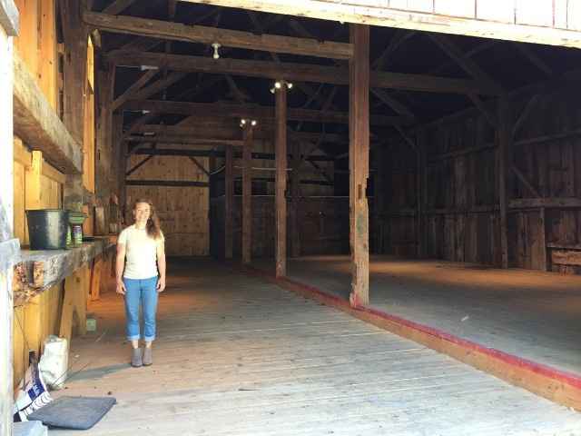 Barn is post and beam, recently restored to historic specs.  Dates back to 1880.