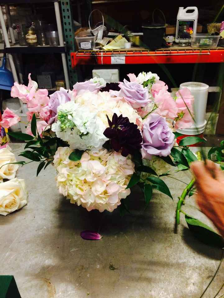 Bouquets, Centerpieces and Arch Mock up