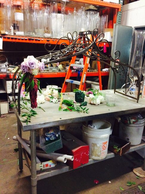 Bouquets, Centerpieces and Arch Mock up