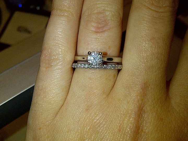 show me your wedding band e-ring combos! :D