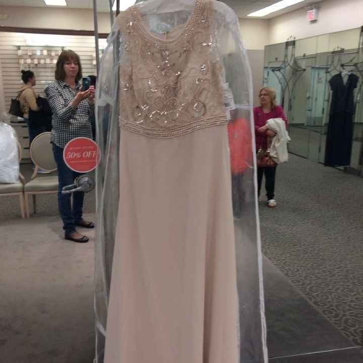 Shopping dress for mother of the bride