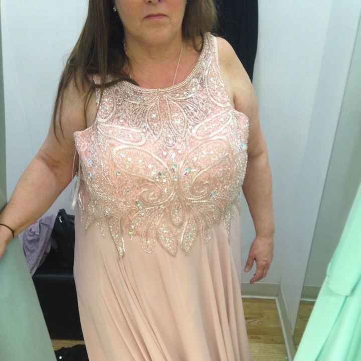 Shopping dress for mother of the bride