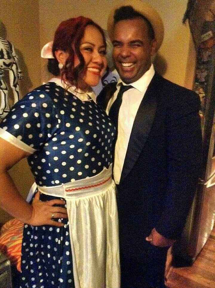 Happy Halloween post a pic of you and your fiancé in costumes