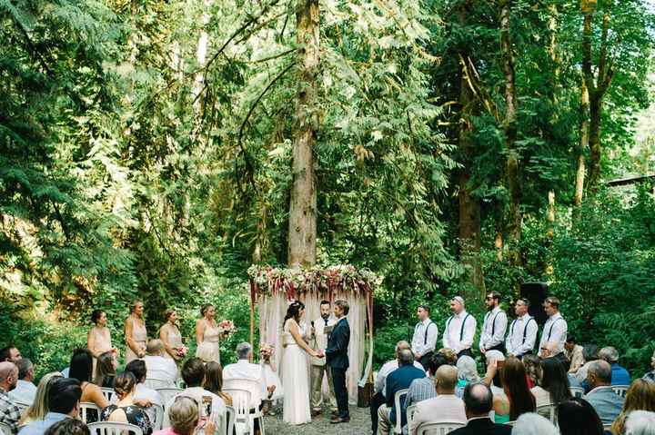 Ceremony Location (not my wedding) and there is a creek that runs along to the left. 
