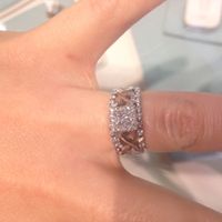 show me your wedding band e-ring combos! :D