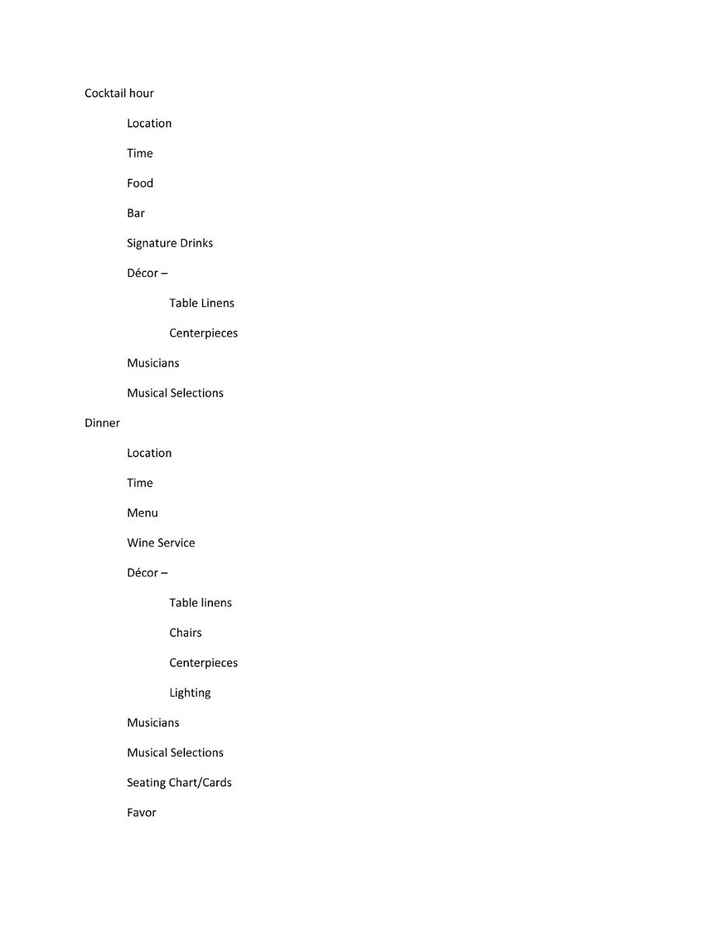 Check lists