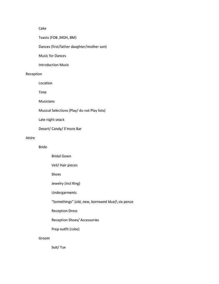 Check lists