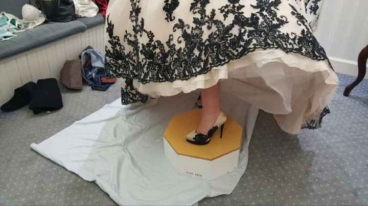 Not a traditional wedding dress.