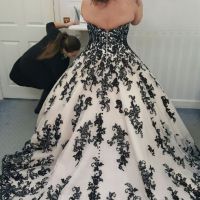 Not a traditional wedding dress.