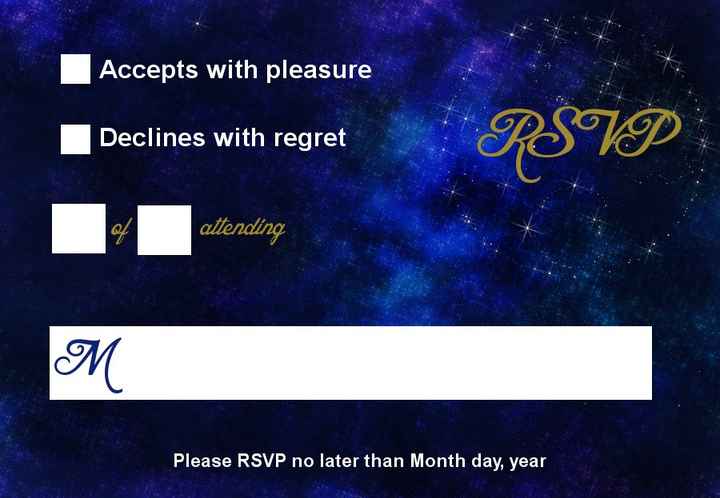The RSVP matching the simple one