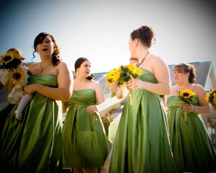 Tell me about/show me pix of when you were a bridesmaid!