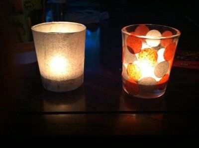 votives that i decorated