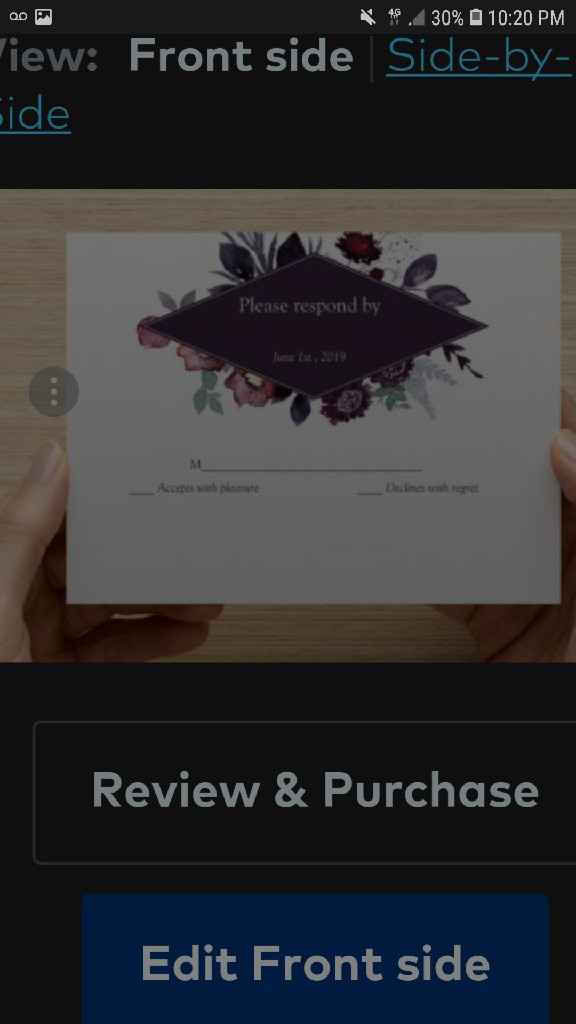 Ordering my wedding invitations - 1