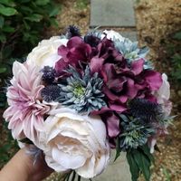 In a funk so DIY'ed my bouquet today on a whim!