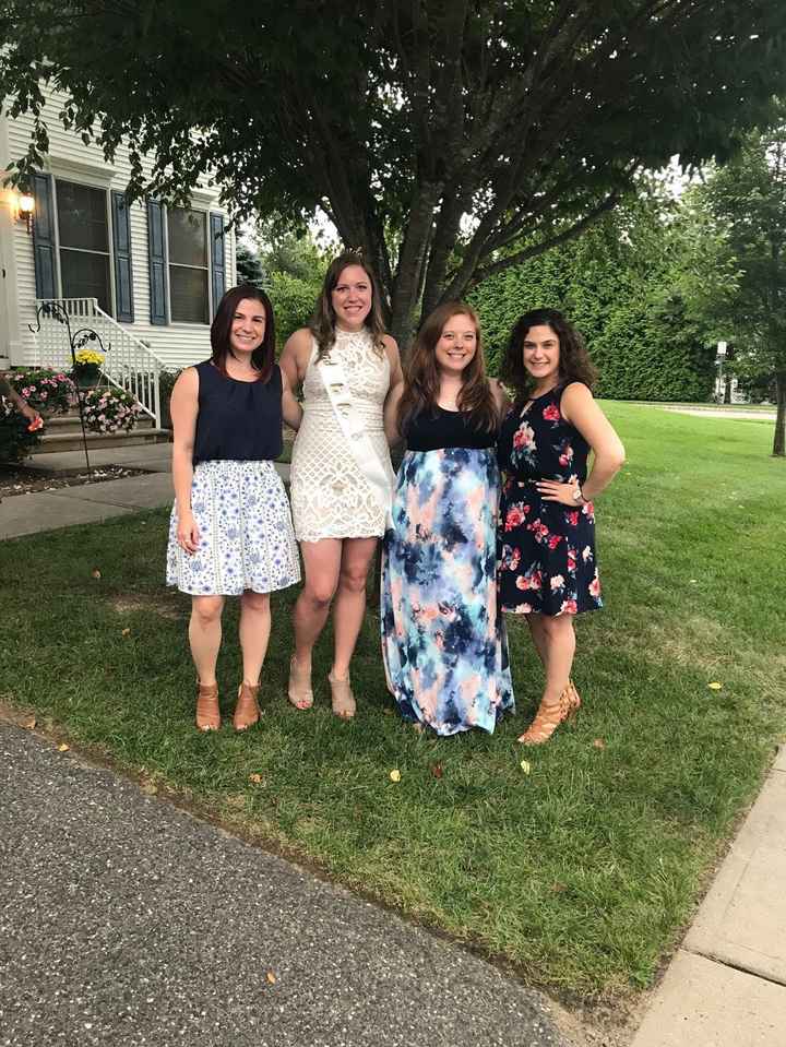Me and my two BMs and one honorary BM who were at the shower