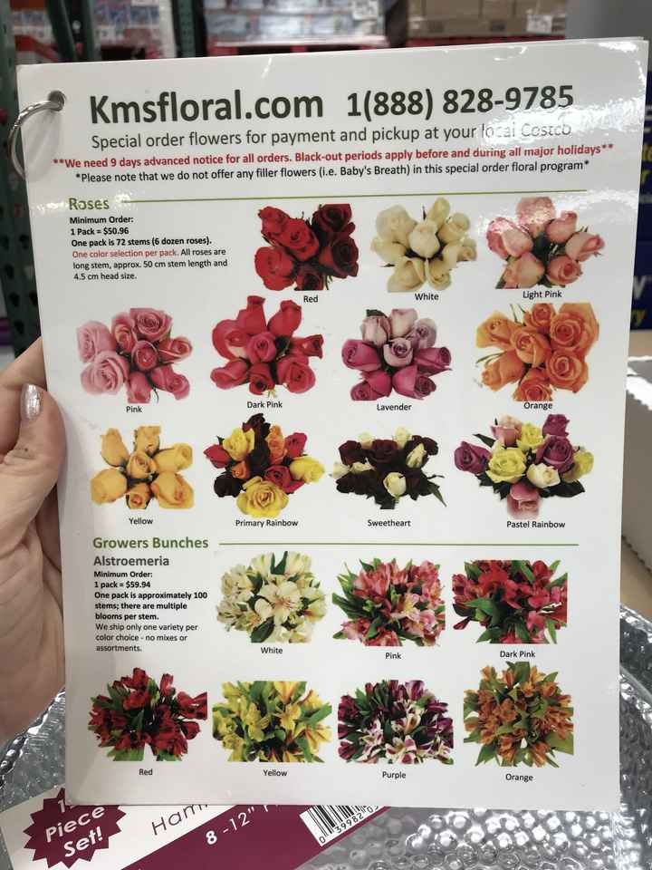 Costco flowers/ food