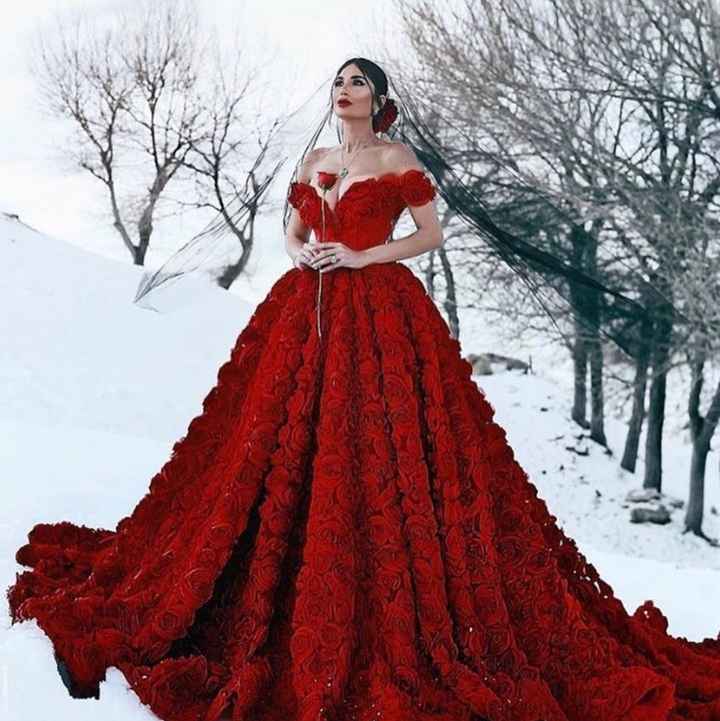 Looking for a blood red ball gown - 1