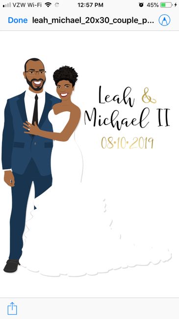 Couple custom illustration guestbook? 1