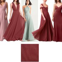 Mismatched bridesmaid dresses? - 1