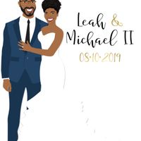 Couple custom illustration guestbook? - 1