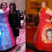 That's some wedding dress