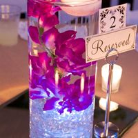 Suburged carnation flower centerpieces