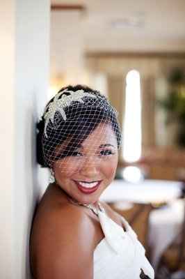 Tiara/crown and Veil ideas for Shaved Head