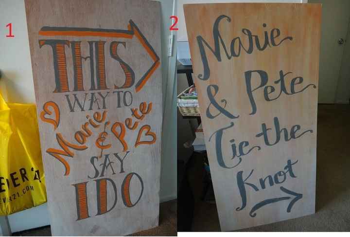 DIY Signage: Which one do you think is better?