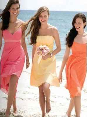 Beach wedding color scheme