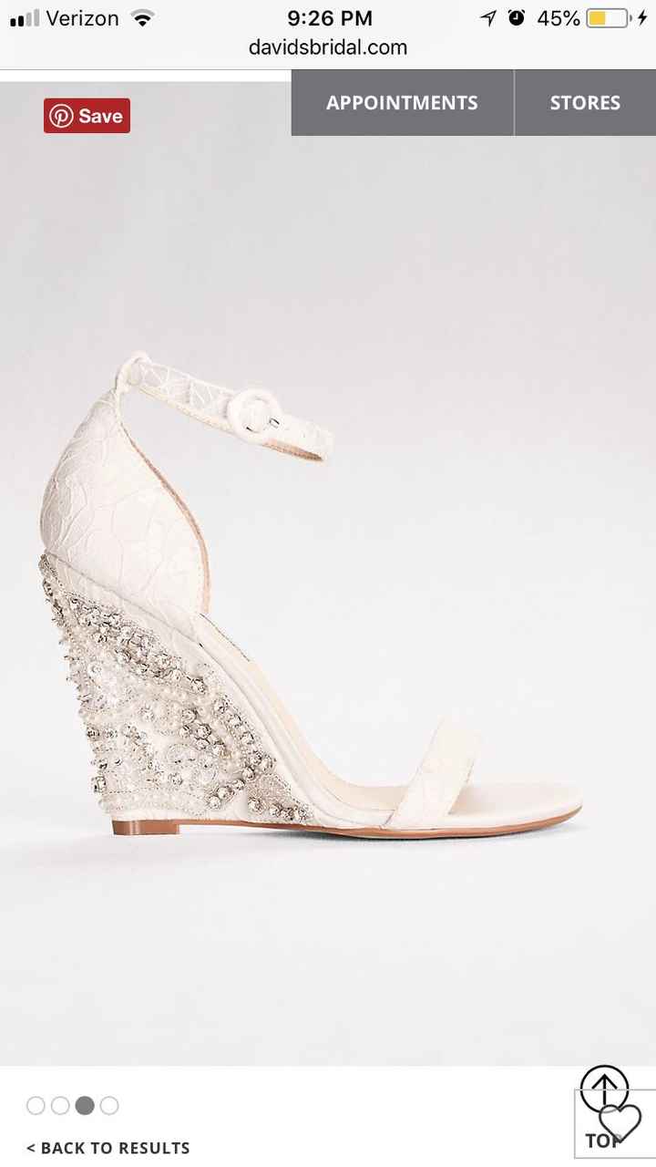 Betsy blue wedding online shoes