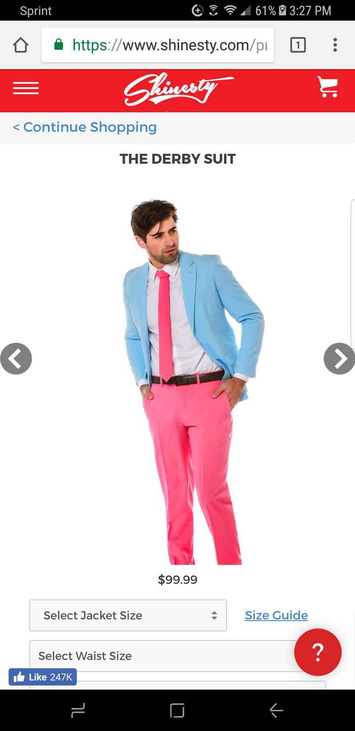 Matching grooms suit