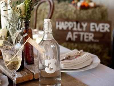 Rustic/Vintage Center Pieces ideas?