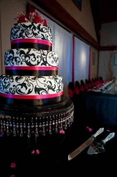 Black and Pink Wedding!
