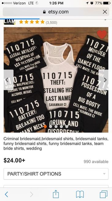 Bridesmaid gift ideas