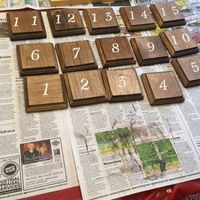 DIY Table Numbers