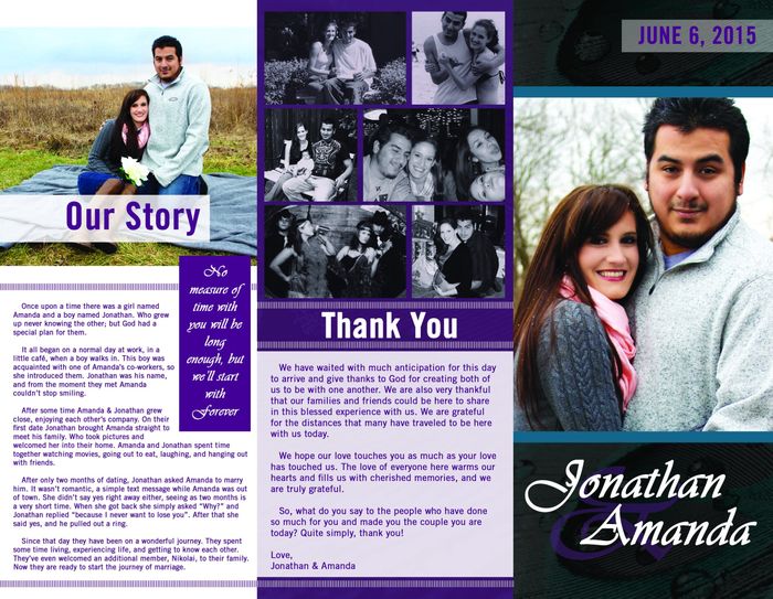 DIY Wedding Programs