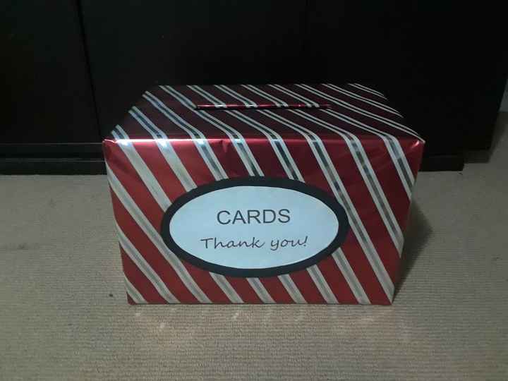 diy card box - whats best, fabric or gift wrap? - 1