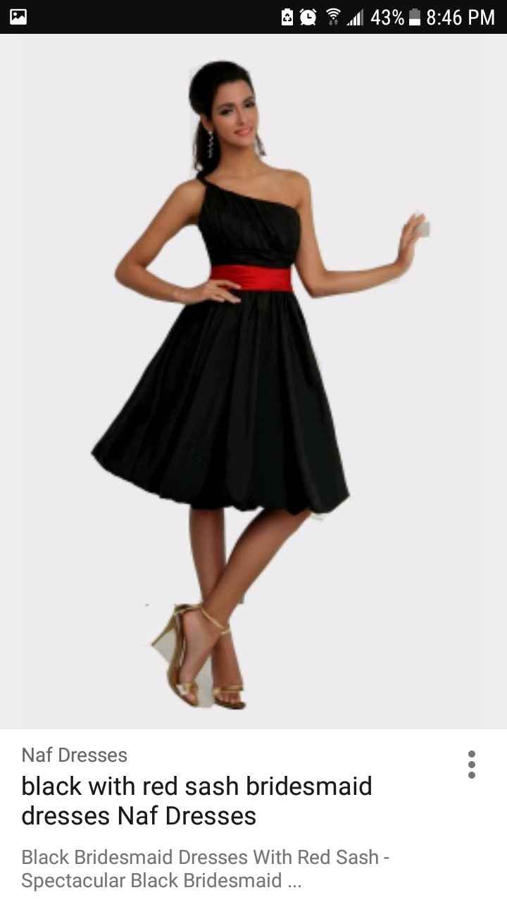 Black Bridesmaid Dresses Y or N